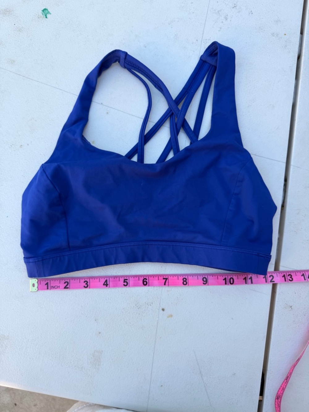 lululemon athletica Strappy Back Sports Bra - Bright Blue - Picture 10 of 10